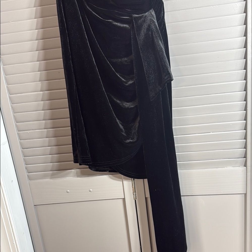 Fashion Nova Black Sequin Ruched Mini Dress - Picture 10 of 10